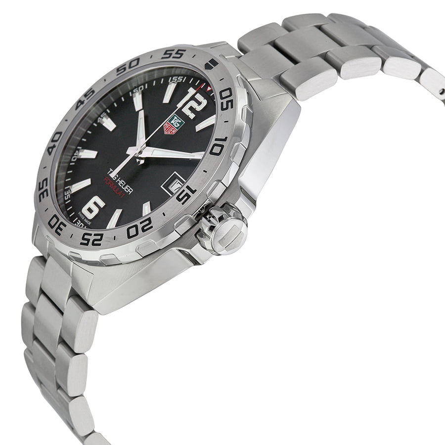 Tag Heuer Formula 1 Stainless Steel 41mm Black Dial Silver Steel Strap Watch for Men - WAZ1112.BA0875 Watches Tag Heuer   