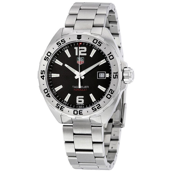 Tag Heuer Formula 1 Stainless Steel 41mm Black Dial Silver Steel Strap Watch for Men - WAZ1112.BA0875 Watches Tag Heuer   