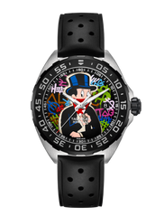 Tag Heuer Formula 1 Alec Monopoly Special Edition Black Rubber Strap Watch for Men - WAZ1117.FT8023 Watches Tag Heuer   