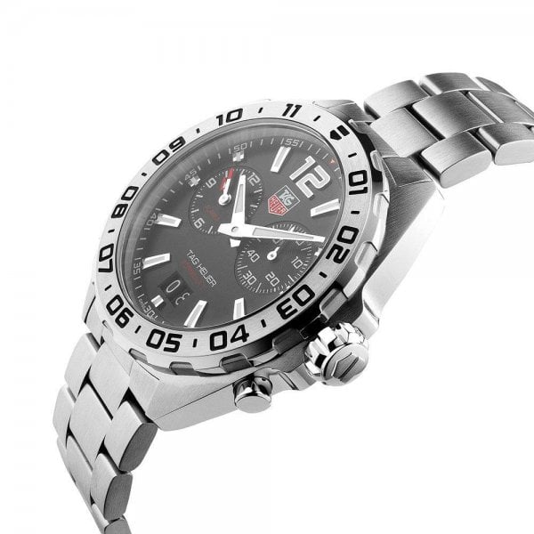 Tag Heuer Formula 1 Quartz Black Dial Silver Steel Strap Watch for Men - WAZ111A.BA0875 Watches Tag Heuer   