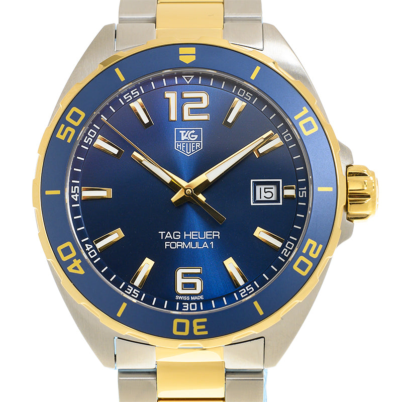 Tag Heuer Formula 1 Analog Quartz 41mm Blue Dial Two Tone Steel Strap Watch for Men - WAZ1120.BB0879 Watches Tag Heuer   