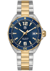 Tag Heuer Formula 1 Analog Quartz 41mm Blue Dial Two Tone Steel Strap Watch for Men - WAZ1120.BB0879 Watches Tag Heuer   