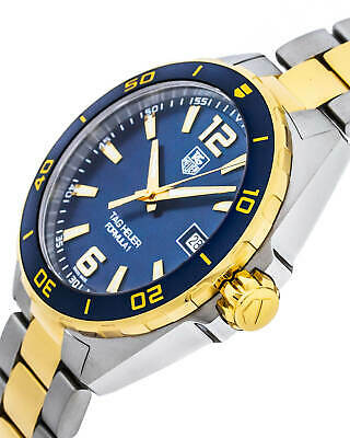 Tag Heuer Formula 1 Analog Quartz 41mm Blue Dial Two Tone Steel Strap Watch for Men - WAZ1120.BB0879 Watches Tag Heuer   