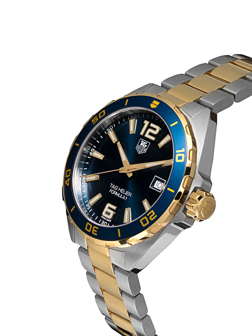 Tag Heuer Formula 1 Analog Quartz 41mm Blue Dial Two Tone Steel Strap Watch for Men - WAZ1120.BB0879 Watches Tag Heuer   