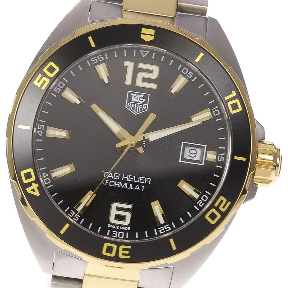 Tag Heuer Formula 1 Quartz 41mm Black Dial Two Tone Steel Strap Watch for Men - WAZ1121.BB0879 Watches Tag Heuer   