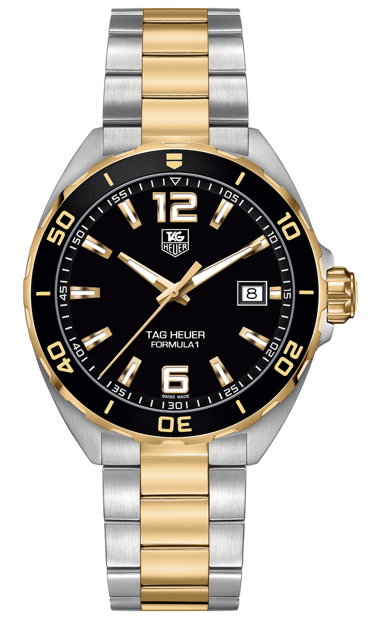 Tag Heuer Formula 1 Quartz 41mm Black Dial Two Tone Steel Strap Watch for Men - WAZ1121.BB0879 Watches Tag Heuer   