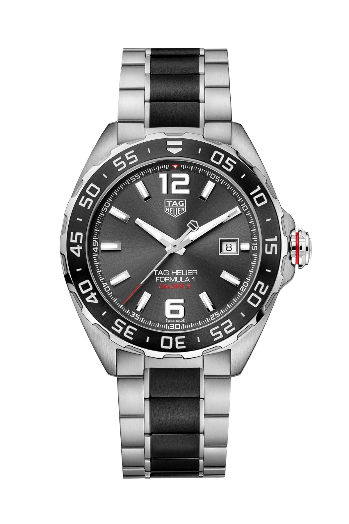 Tag Heuer Formula 1 Calibre 5 Anthracite Dial Two Tone Steel Strap Watch for Men - WAZ2011.BA0843 Watches Tag Heuer   