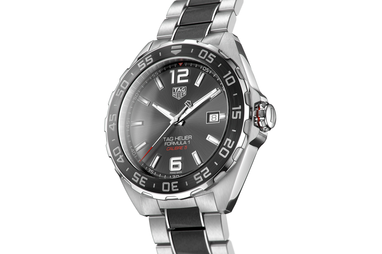 Tag Heuer Formula 1 Calibre 5 Anthracite Dial Two Tone Steel Strap Watch for Men - WAZ2011.BA0843 Watches Tag Heuer   