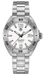 Tag Heuer Formula 1 Calibre 5 Automatic White Dial Silver Steel Strap Watch for Men - WAZ2114.BA0875 Watches Tag Heuer   