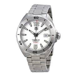 Tag Heuer Formula 1 Calibre 5 Automatic White Dial Silver Steel Strap Watch for Men - WAZ2114.BA0875 Watches Tag Heuer   