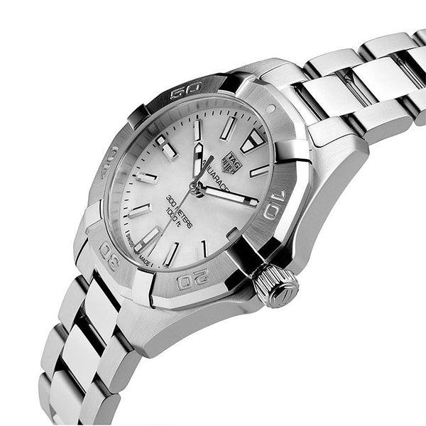 Tag Heuer Aquaracer White Mother of Pearl Dial Silver Steel Strap Watch for Women - WBD1311.BA0740 Watches Tag Heuer   