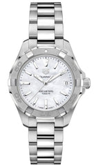 Tag Heuer Aquaracer White Mother of Pearl Dial Silver Steel Strap Watch for Women - WBD1311.BA0740 Watches Tag Heuer   