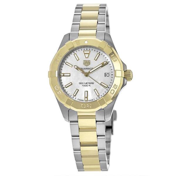 Tag Heuer Aquaracer Mother of Pearl Dial Two Tone Steel Strap Watch for Women - WBD1320.BB0320 Watches Tag Heuer   