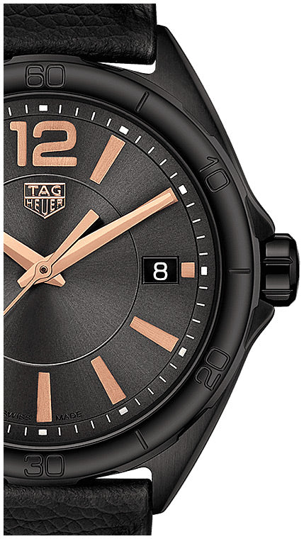 Tag Heuer Formula 1 35mm Quartz Black Dial Black Leather Strap Watch for Women - WBJ1314.FC8230 Watches Tag Heuer   