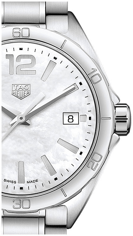 Tag Heuer Formula 1 35mm White Mother of Pearl Dial Silver Steel Strap Watch for Women - WBJ1318.BA0666 Watches Tag Heuer   