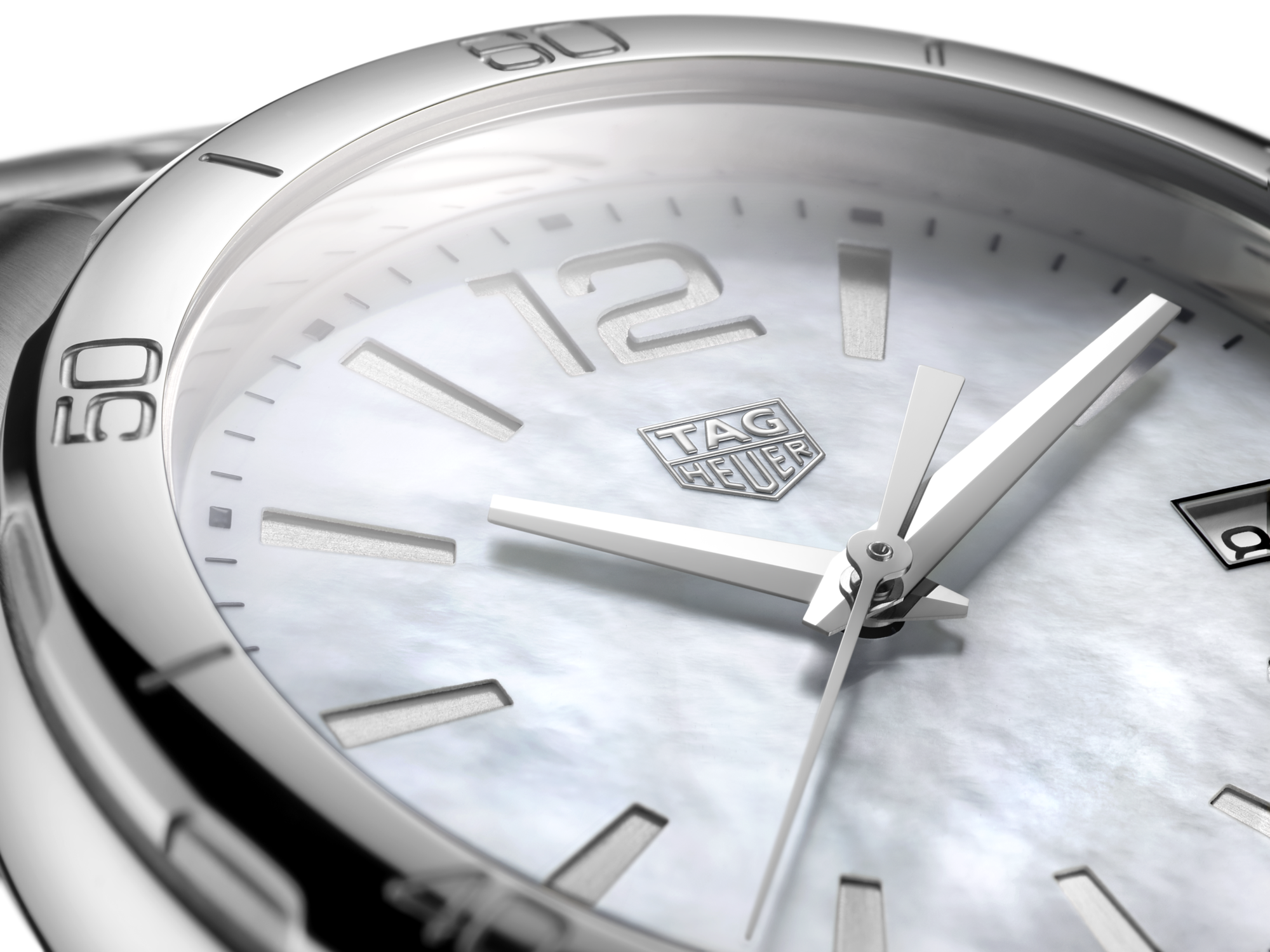 Tag Heuer Formula 1 35mm White Mother of Pearl Dial Silver Steel Strap Watch for Women - WBJ1318.BA0666 Watches Tag Heuer   