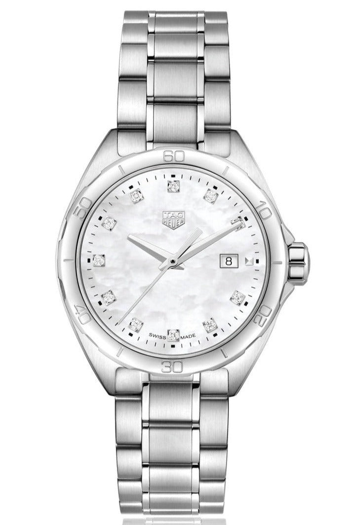 Tag Heuer Formula 1 White Mother of Pearl Dial Silver Steel Strap Watch for Women - WBJ1319.BA0666 Watches Tag Heuer   