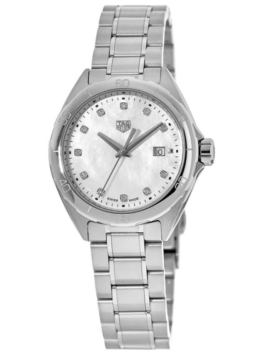 Tag Heuer Formula 1 White Mother of Pearl Dial Silver Steel Strap Watch for Women - WBJ1319.BA0666 Watches Tag Heuer   