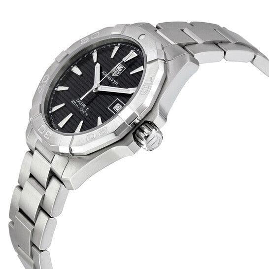 Tag Heuer Aquaracer Automatic 41mm Black Dial Silver Steel Strap Watch for Men - WAY2110.BA0928 Watches Tag Heuer   