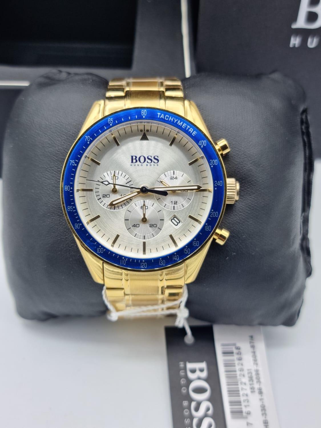 Hugo Boss Trophy White Dial Gold Steel Strap Watch for Men - 1513631 Watches Hugo Boss   