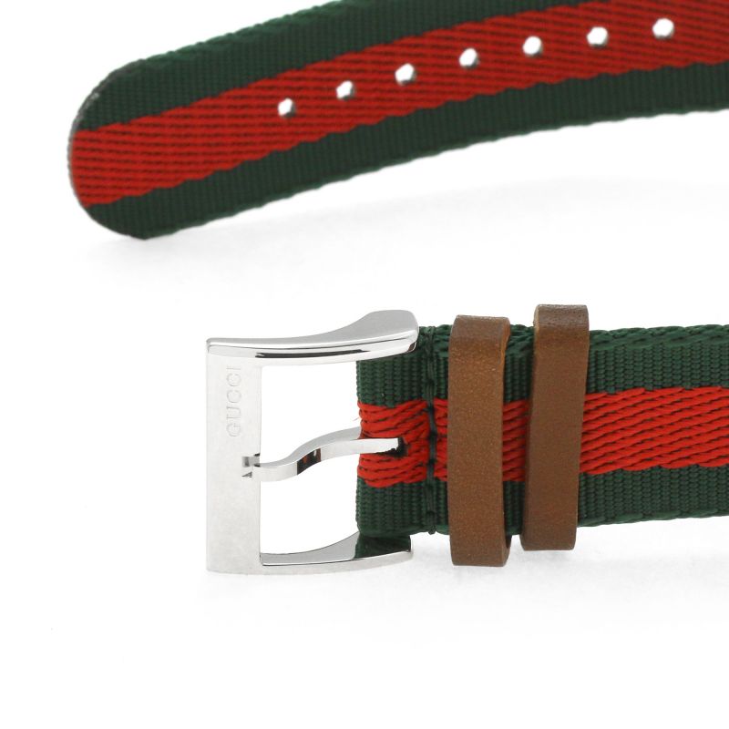 Gucci Le Marche des Merveilles Red & Green Dial Red & Green Nylon Strap Unisex Watch - YA1264060 Watches Gucci   