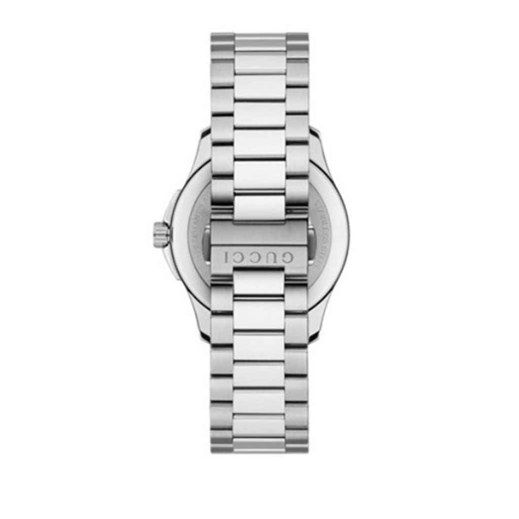 Gucci G Timeless White Mother of Pearl Dial Silver Steel Strap Watch For Women - YA126444 Watches Gucci   