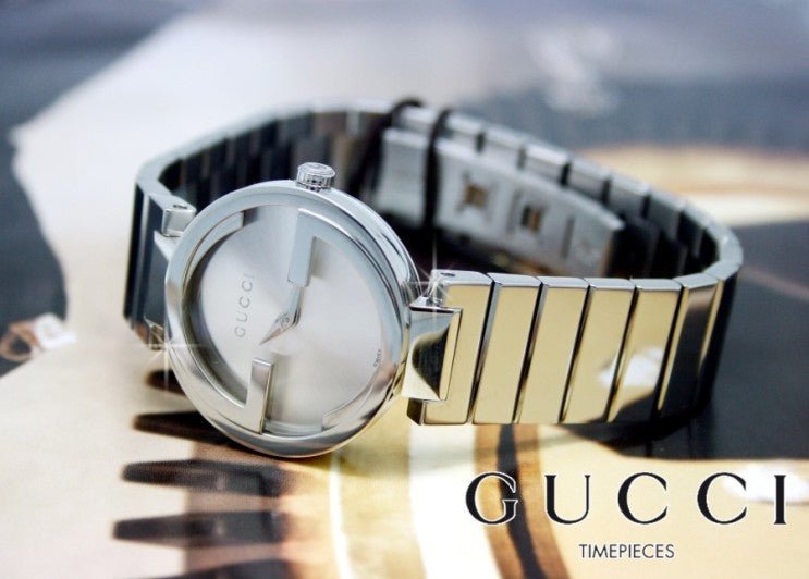 Gucci G Interlocking Silver Dial Silver Steel Strap Watch For Women - YA133503 Watches Gucci   