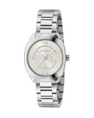 Gucci GG2570 White Dial Silver Steel Strap Watch For Women - YA142502 Watches Gucci   