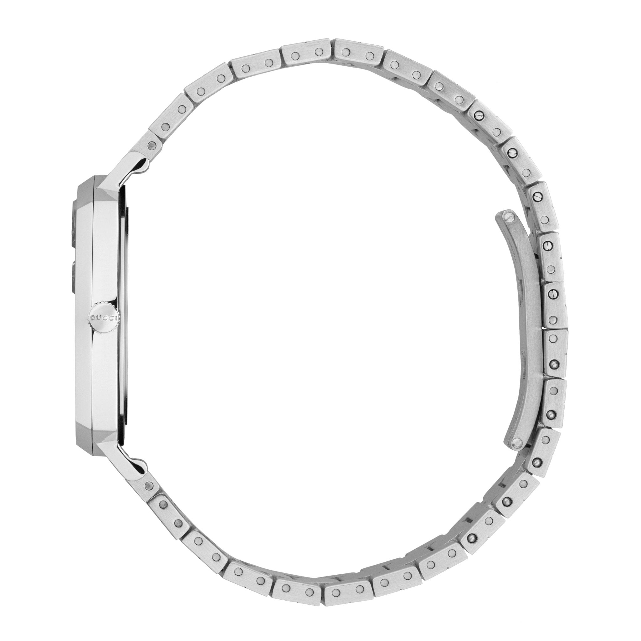 Gucci Grip Silver Dial Silver Steel Strap Watch For Women - YA157401 Watches Gucci   