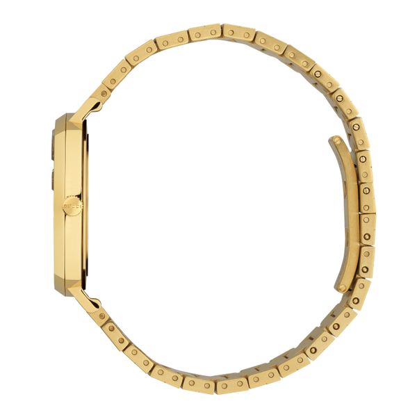 Gucci Grip Yellow Gold Dial Yellow Gold Steel Strap Unisex Watch -  YA157403 Watches Gucci   