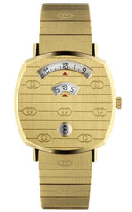 Gucci Grip Yellow Gold Dial Yellow Gold Steel Strap Unisex Watch -  YA157403 Watches Gucci   