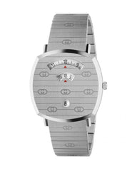 Gucci Grip Silver Dial Silver Steel Strap Watch For Women - YA157410 Watches Gucci   