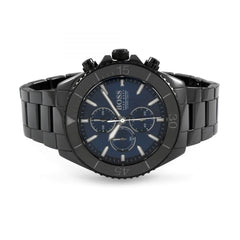 Hugo Boss Ocean Edition Navy Blue Dial Black Steel Strap Watch for Men - 1513743 Watches Hugo Boss   