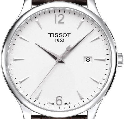 Tissot T Classic Tradition Silver Dial Watch For Men - T063.610.16.037.00 Watches Tissot   