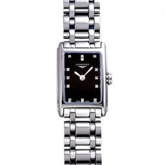 Longines Dolcevita 17.4mm Black Dial Silver Steel Strap Watch for Women - L5.258.4.57.6 Watches Longines   