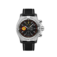 Breitling Avenger Chronograph 45mm Swiss Air Force Team Black Dial Black Nylon Strap Watch for Men - A133171A1B1X1 Watches Breitling   