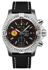 Breitling Avenger Chronograph 45mm Swiss Air Force Team Black Dial Black Nylon Strap Watch for Men - A133171A1B1X1 Watches Breitling   
