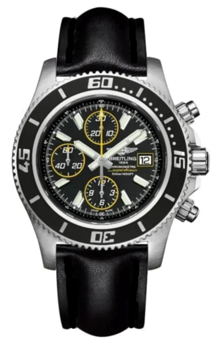 Breitling Superocean Chronograph II Black Dial 44mm Automatic Mens Watch - A1334102/BA82 Watches Breitling   