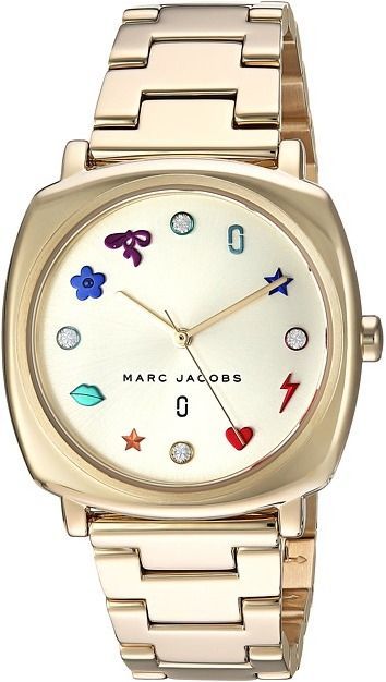 Marc Jacobs Mandy Gold Dial Gold Stainless Steel Strap Watch for Women - MJ3549 Watches Marc Jacobs   