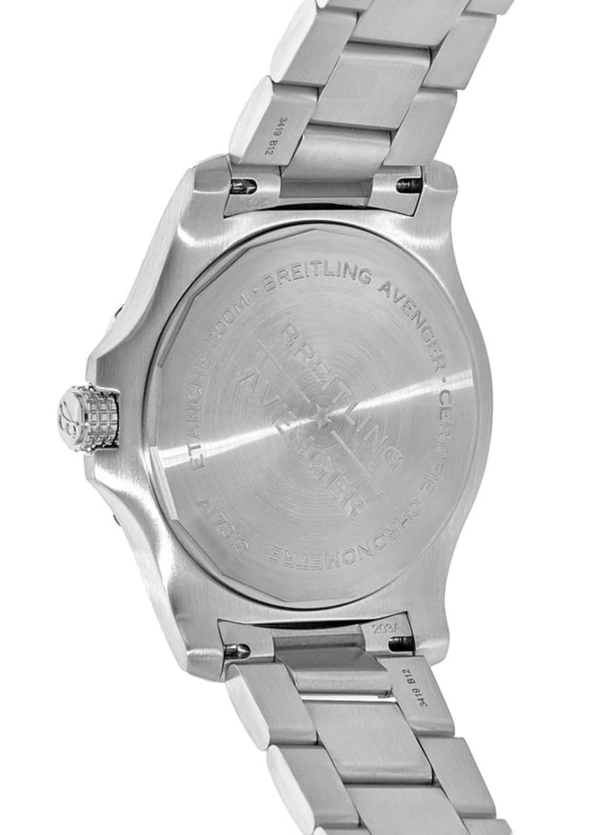 Breitling Avenger Automatic 43mm Blue Dial Silver Steel Strap Watch for Men - A17318101C1A1 Watches Breitling   