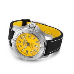 Breitling Avenger Automatic 45mm Seawolf Yellow Dial Black Nylon Strap Watch for Men - A17319101/1X2 Watches Breitling   
