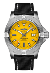 Breitling Avenger Automatic 45mm Seawolf Yellow Dial Black Nylon Strap Watch for Men - A17319101/1X2 Watches Breitling   