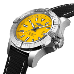 Breitling Avenger Automatic 45mm Seawolf Yellow Dial Black Nylon Strap Watch for Men - A17319101/1X2 Watches Breitling   