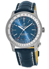 Breitling Navitimer Automatic 41mm Blue Leather Strap Mens Watch - A17326211C1P3 Watches Breitling   