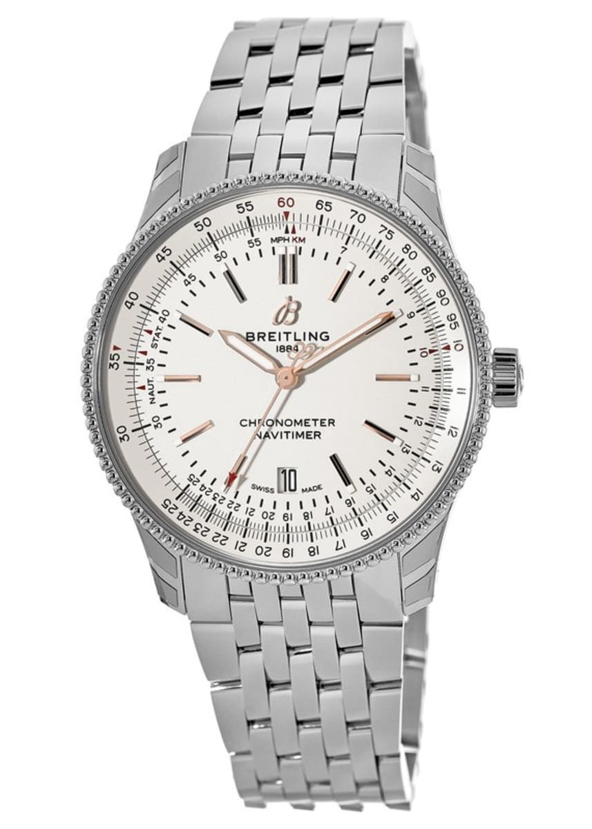 Breitling Navitimer Automatic 41mm White Dial Stainless Steel Mens Watch - A17326211G1A1 Watches Breitling   