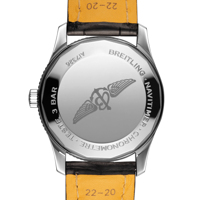 Breitling Automatic 41mm Black Dial Black Leather Strap Watch for Men - A17326241B1P1 Watches Breitling   