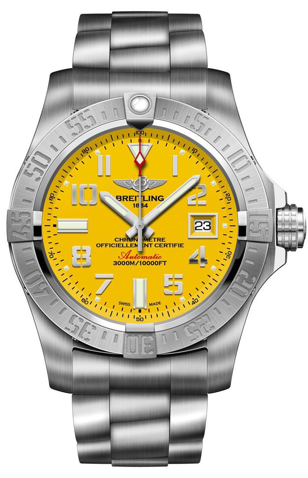 Breitling Avenger II Seawolf Stainless Steel 45mm Mens Watch - A1733110/I519 Watches Breitling   