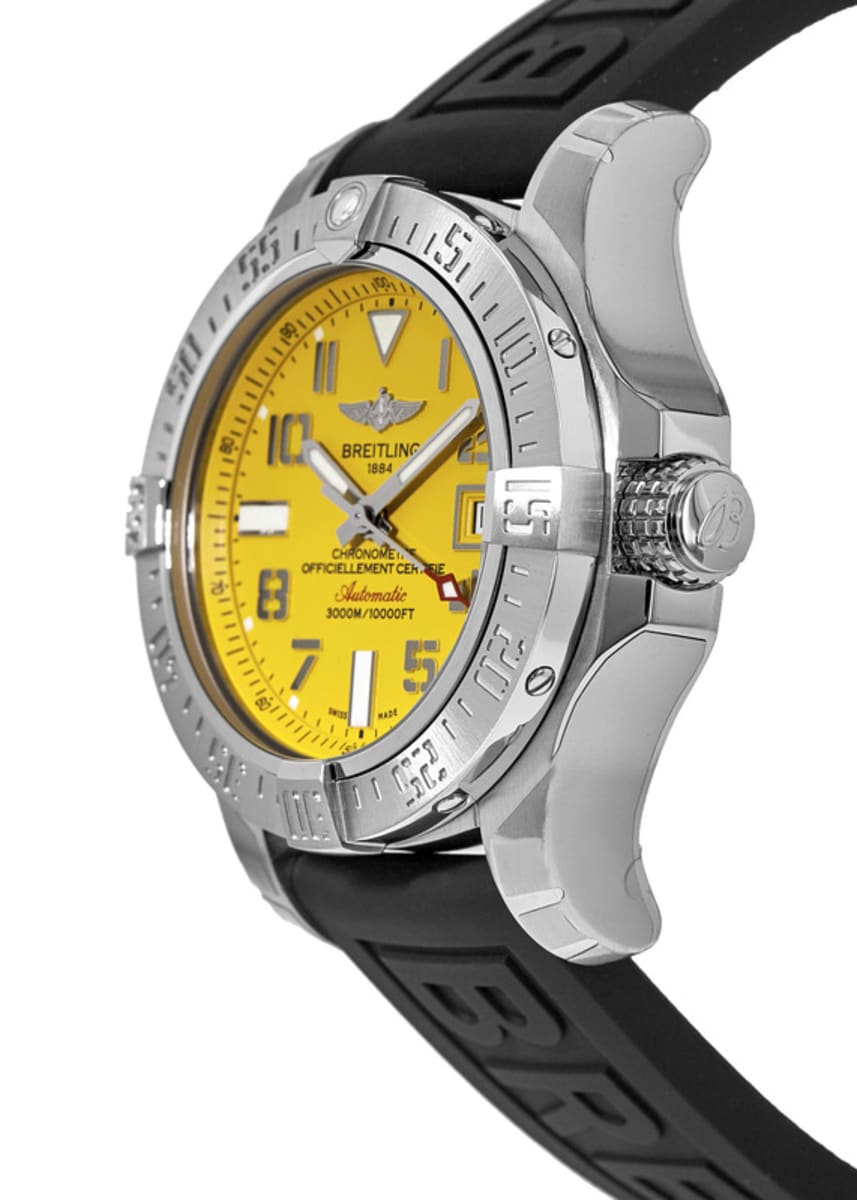 Breitling Avenger II Seawolf Yellow Dial Mens Watch - A1733110/I519/153S Watches Breitling   