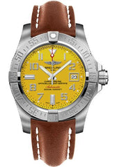 Breitling Avenger 11 Seawolf Stainless Steel Cobra Yellow Dial Mens Watch - A1733110/I519/434X Watches Breitling   