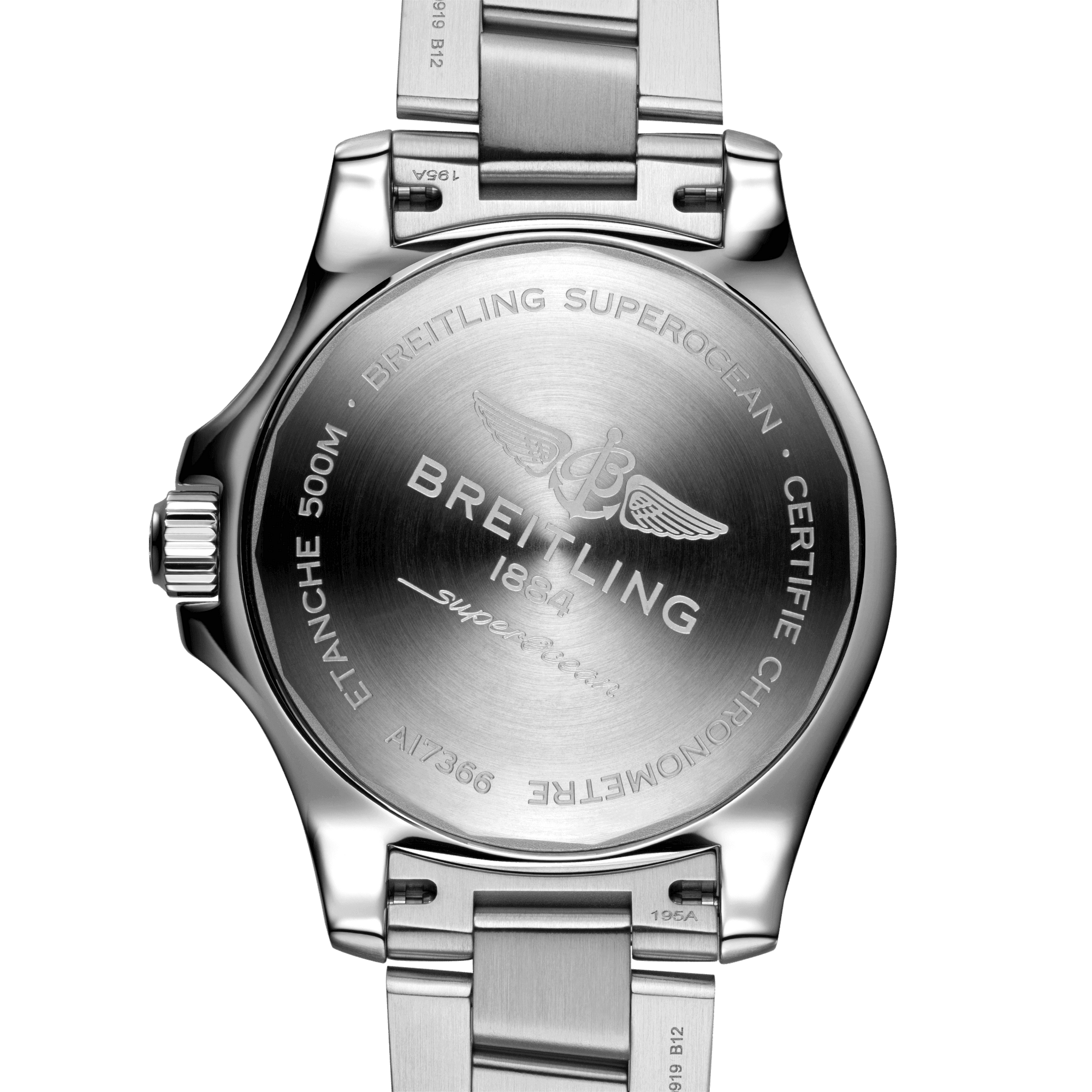Breitling Superocean 42mm White Dial Silver Steel Strap Watch for Men - A17366D81A1A1 Watches Breitling   